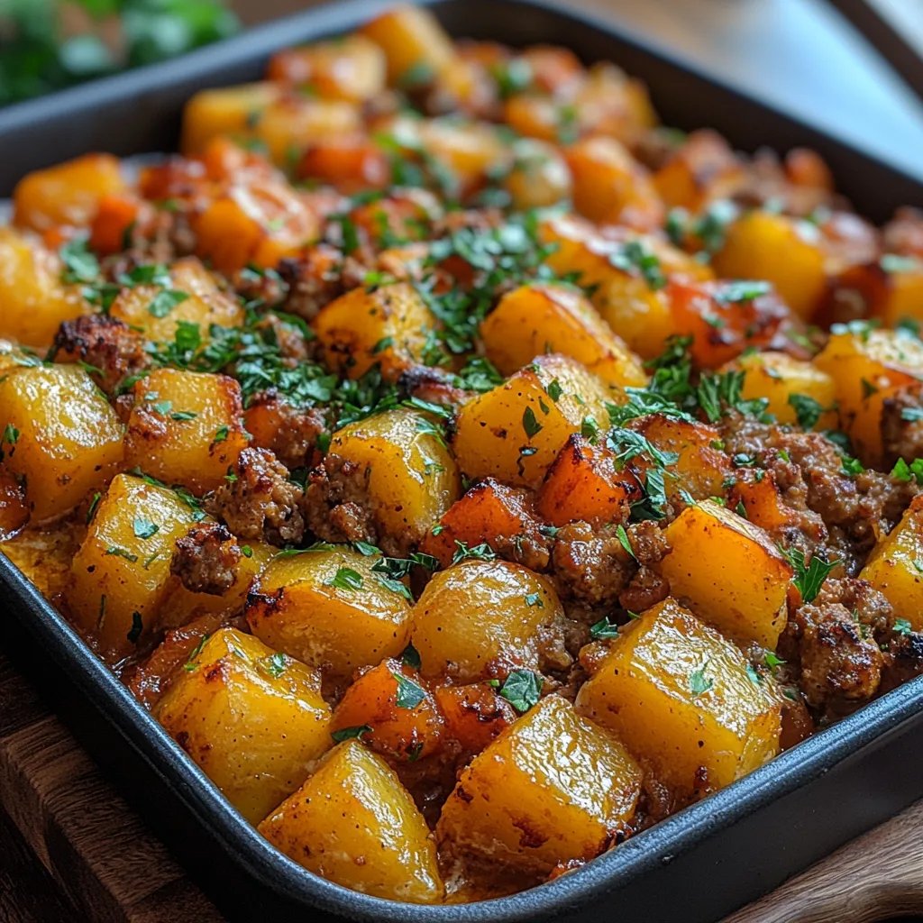 Gratin de Patates Douces et de Dinde Hachée : Une Recette Incroyable Ultime