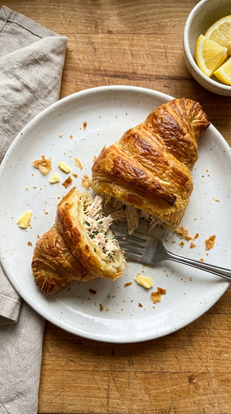 Wrap croissant poulet citronné