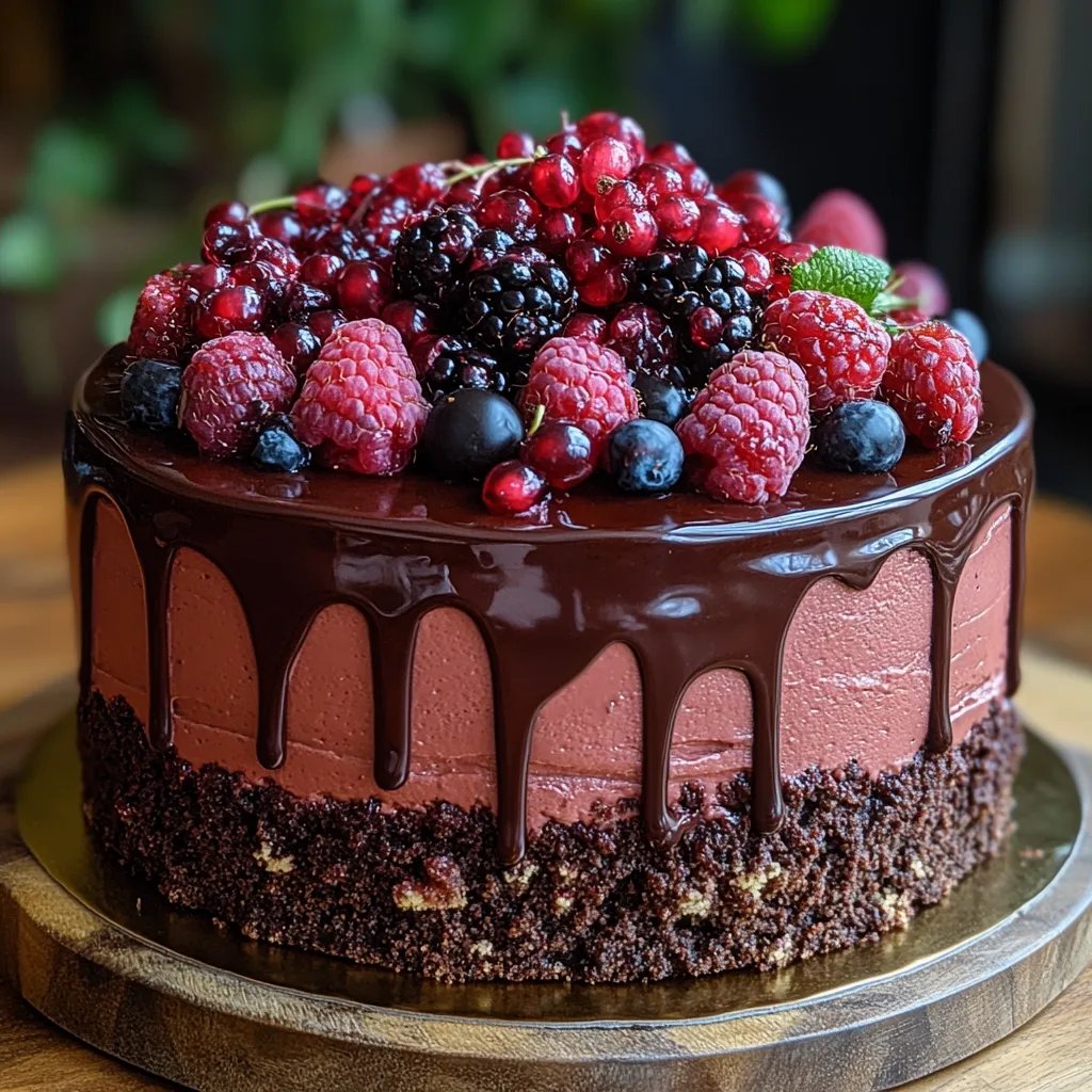 Gâteau mousse au chocolat noir et framboise : Une Recette Incroyable Ultime