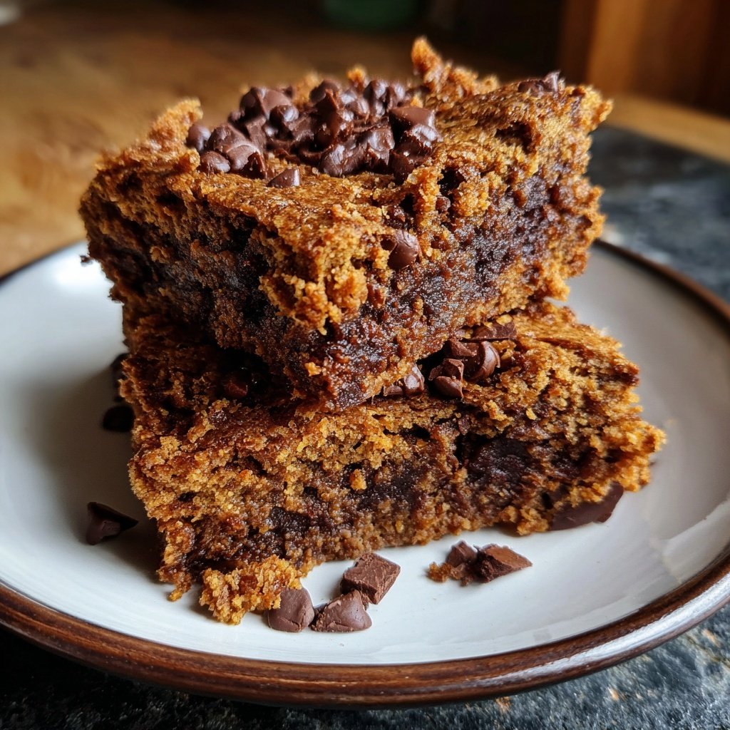 Gratin avoine brownies pépites chocolat