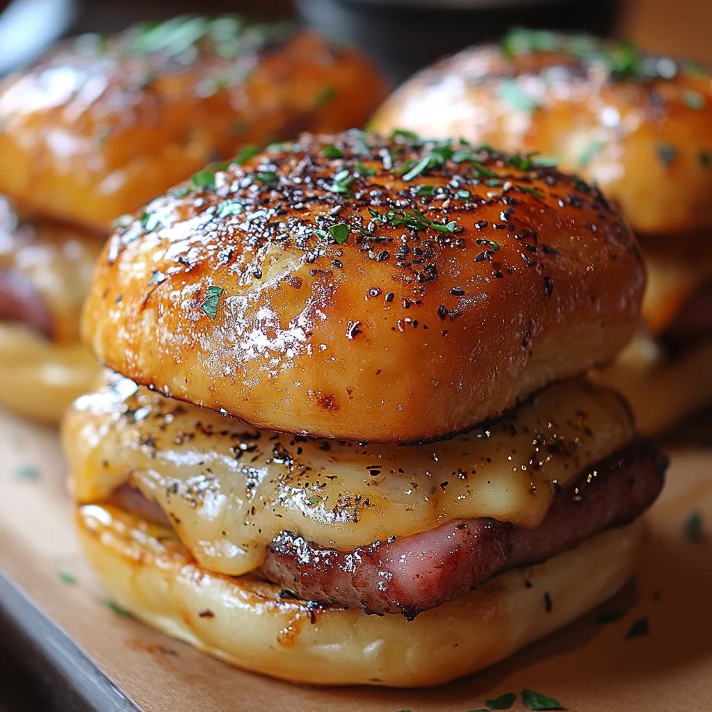 Sliders au Jambon et au Fromage : Une Recette Incroyable Ultime