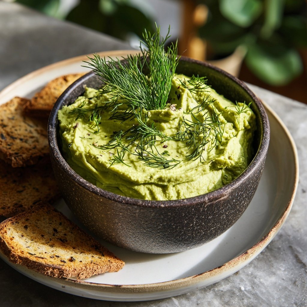Trempette avocat avec aneth
