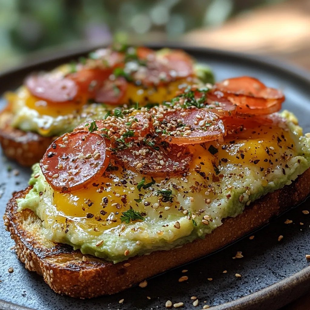 Toast de Pommes de Terre Râpées à l’Avocat et au Prosciutto : Une Recette Ultime Incroyable