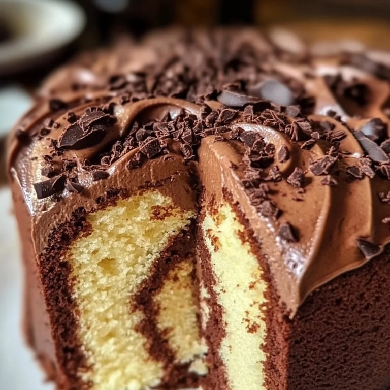Cake marbré au chocolat ultra moelleux