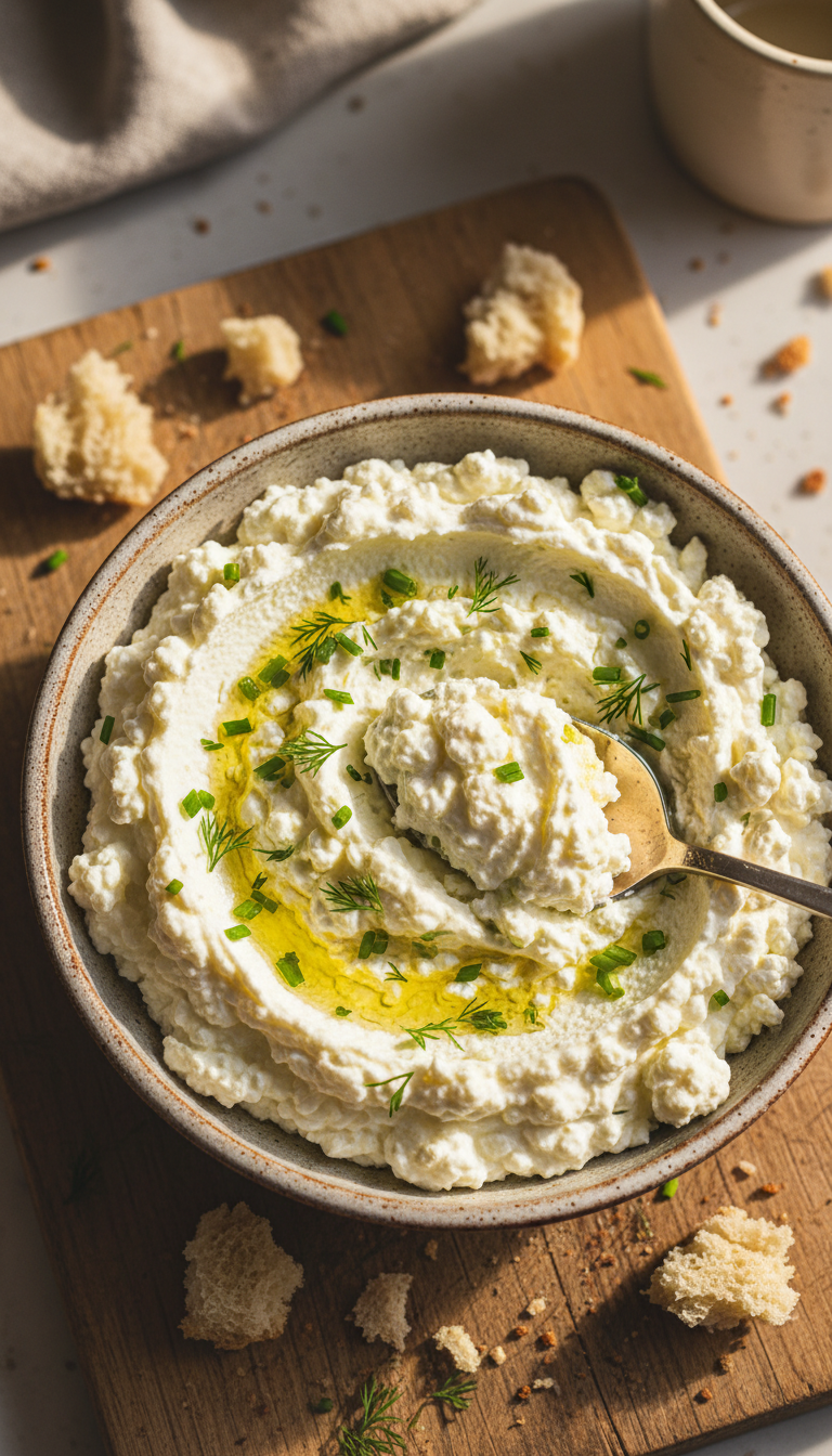 Tartinade crémeuse de cottage cheese
