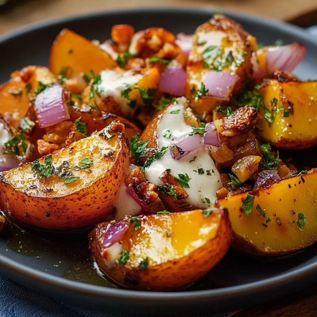 Patate Douce Rôtie au Yaourt, Noix et Miel : Une Recette Incroyable Ultime