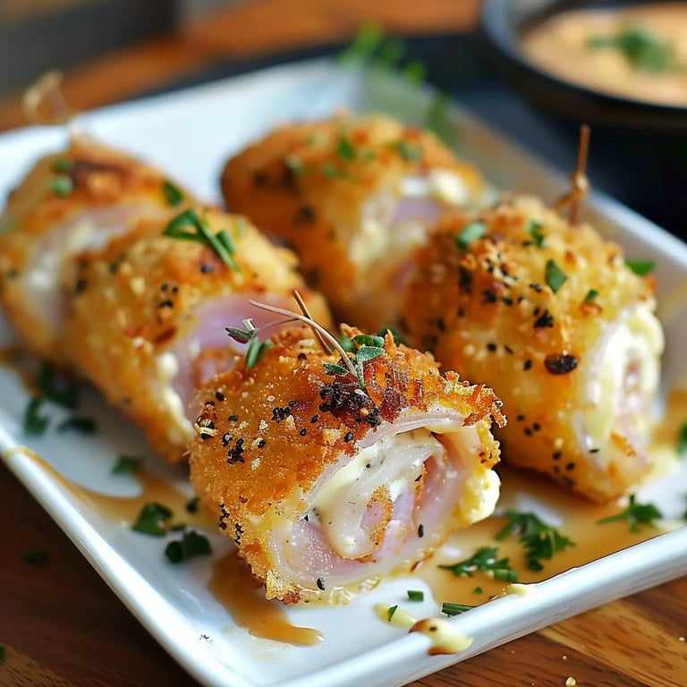 Roulés de Poulet Cordon Bleu