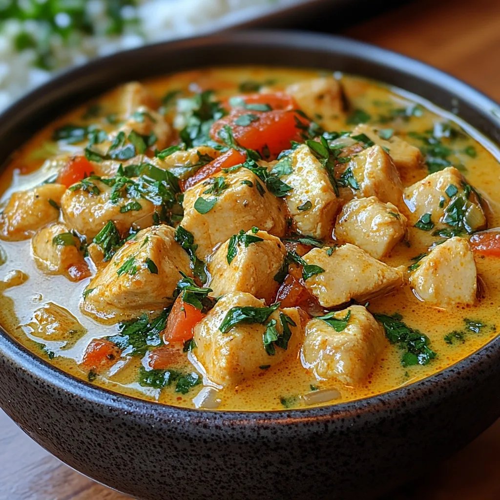 Curry Vert Thaï au Poulet et Lait de Coco : Une Recette Incroyable Ultime