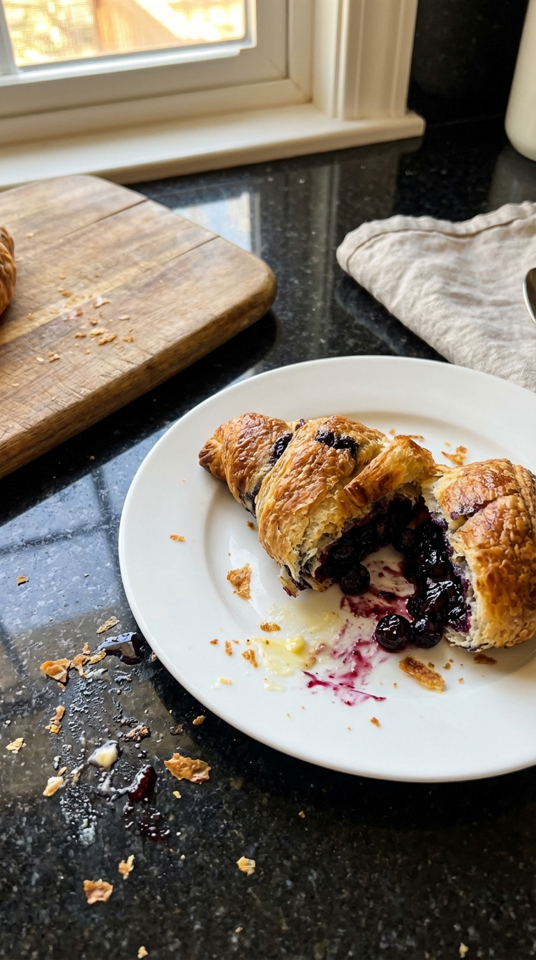 Croissants myrtilles aigre‑doux