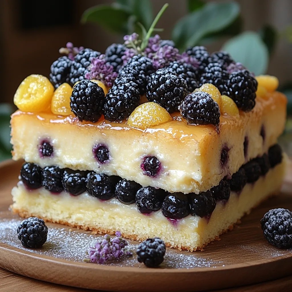 Gâteau au Citron et aux Mûres : Une Recette Incroyable et Ultime