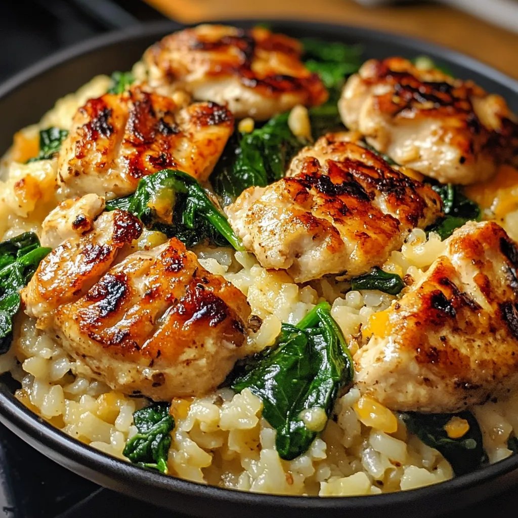 Facile Cocotte de Poulet, Riz et Épinards : Une Recette Incroyable et Ultime