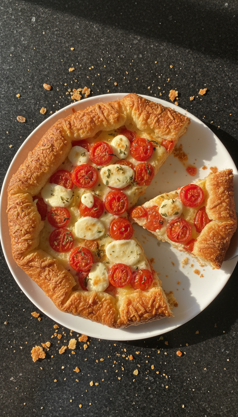 Tarte salée croissant tomate