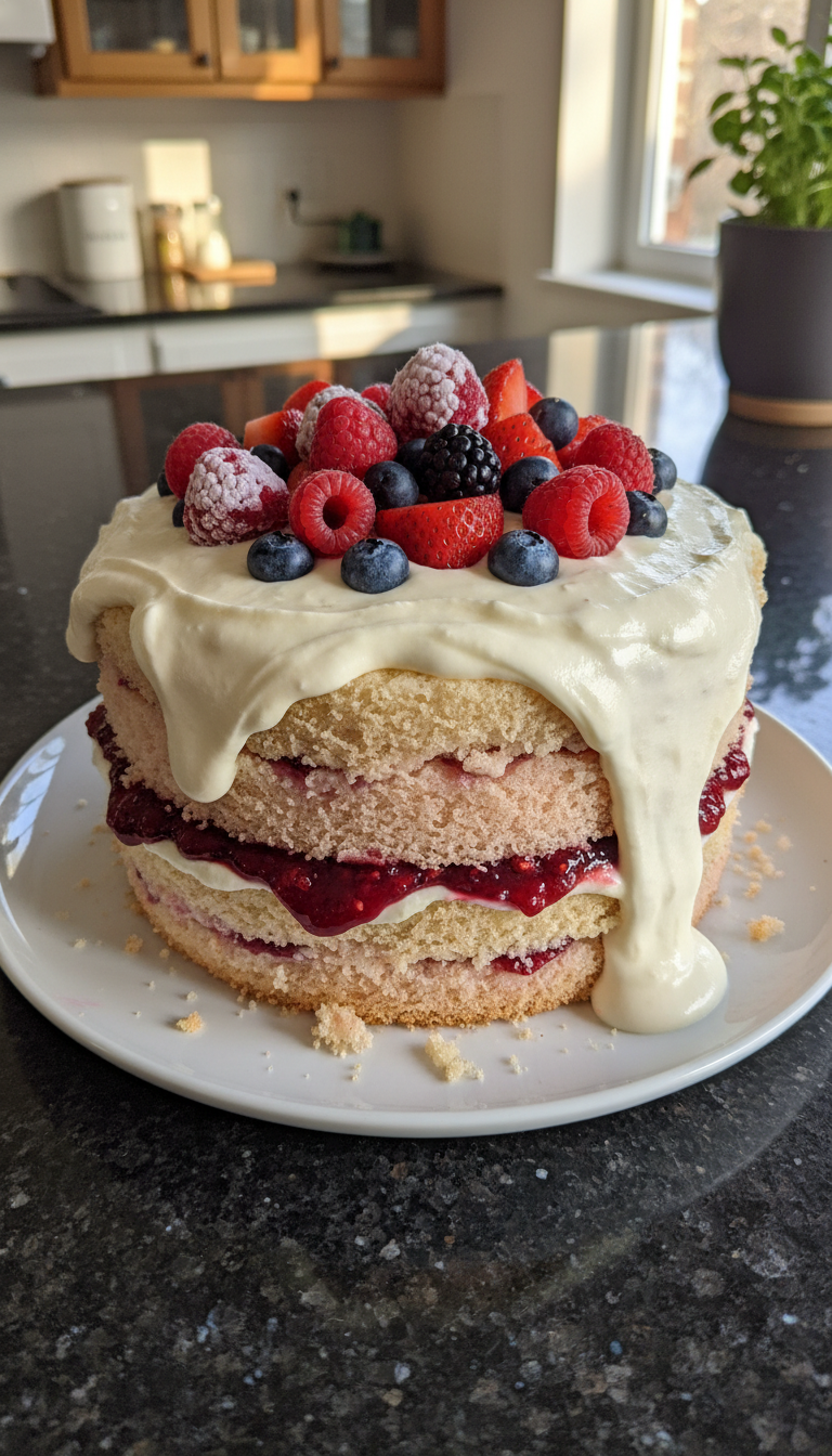 Gâteau aux Baies Douceur de Galentine