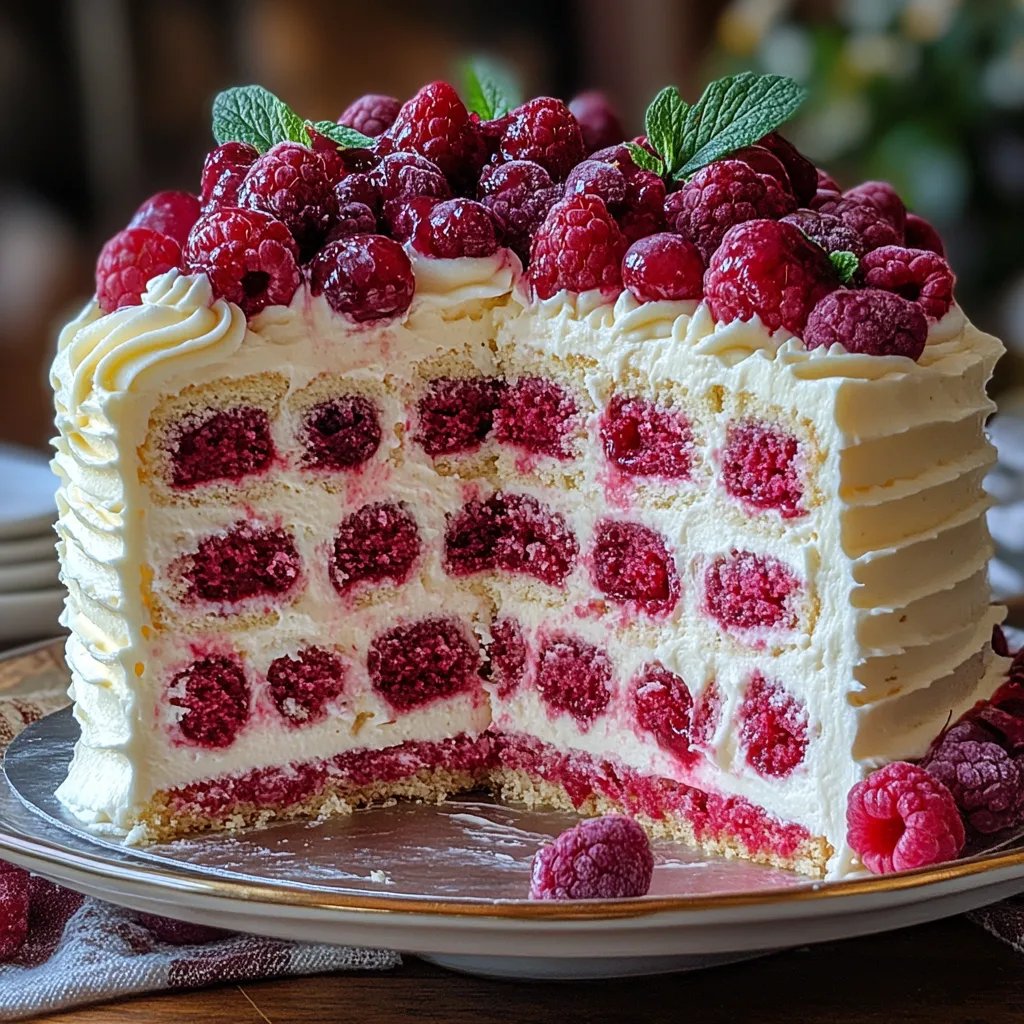 Gâteau Rêve au Chocolat Blanc et Framboises : Une Recette Incroyable Ultime