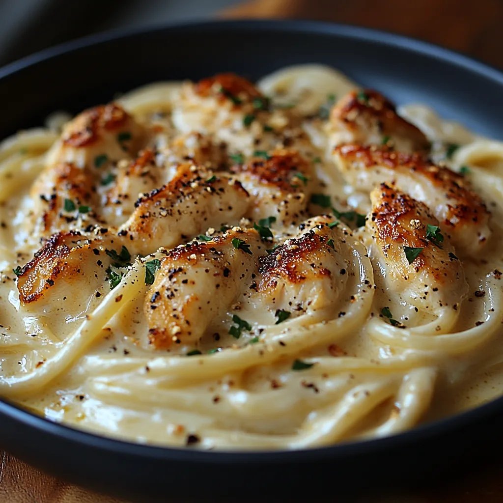 Alfredo crémeux au poulet sans produits laitiers : Une Recette Incroyable Ultime