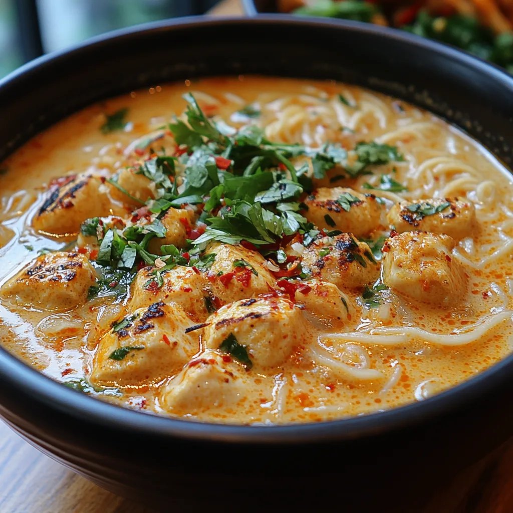 Soupe Thaïlandaise de Nouilles au Curry de Coco : Une Recette Incroyable Ultime