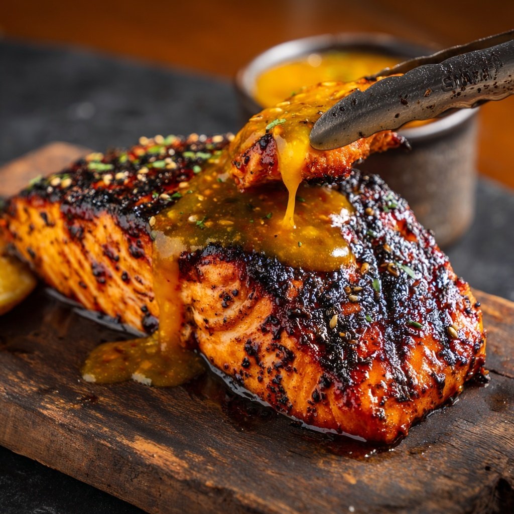 Saumon Jerk Jamaïcain Savoureux