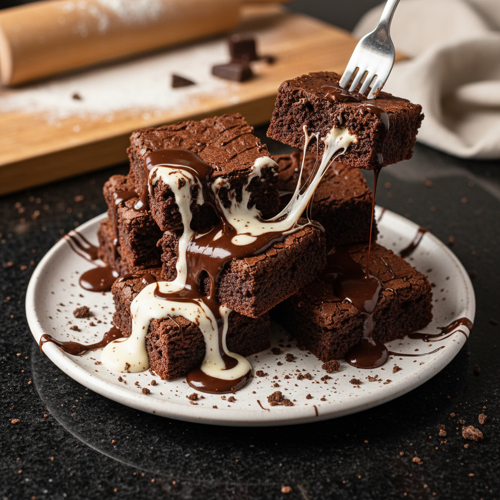 Brownies Fudge au Fromage Blanc