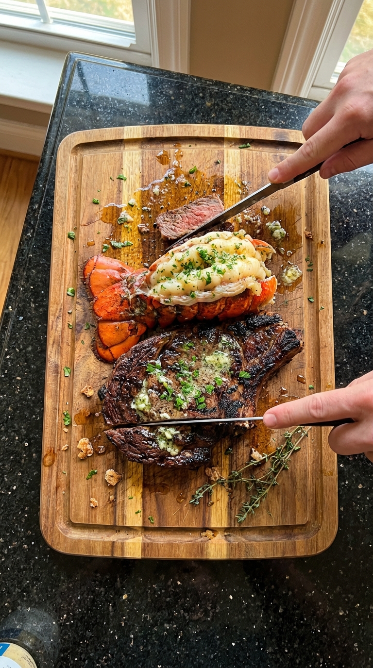 Bœuf Grillé et Homard Façon Surfside