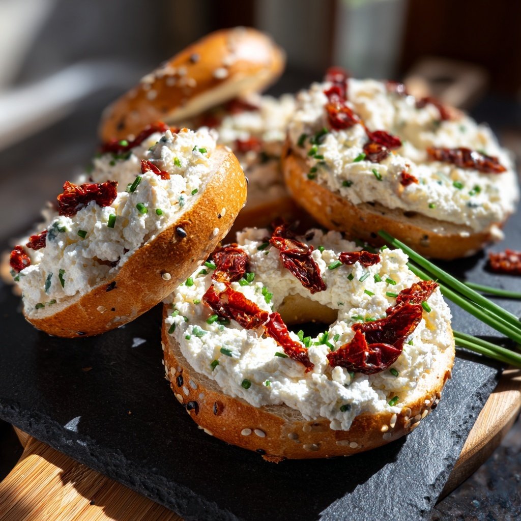 Cottage cheese délice bagels