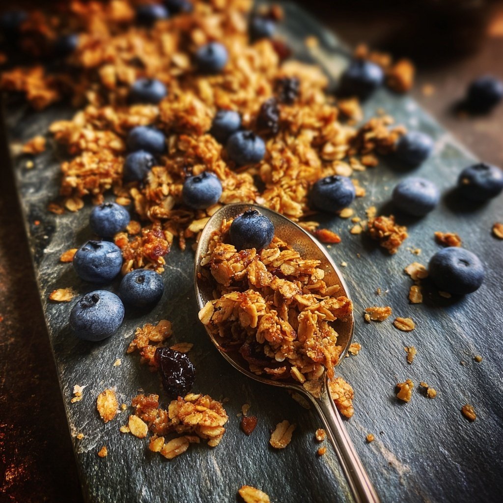 Granola citron myrtilles