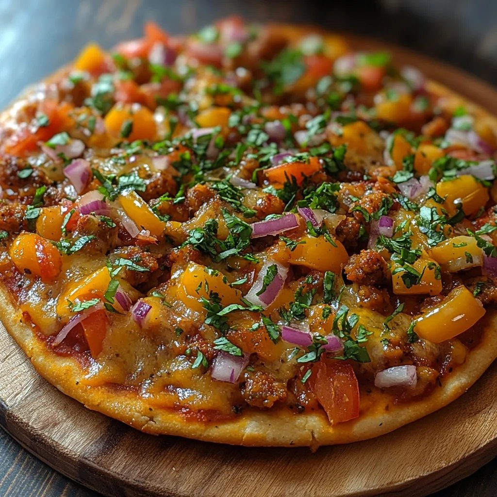 Pizza Taco Végétalienne et Sans Gluten : Une Recette Incroyable Ultime