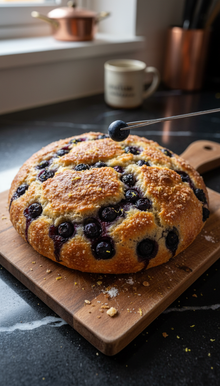 Levain chaud myrtilles citron