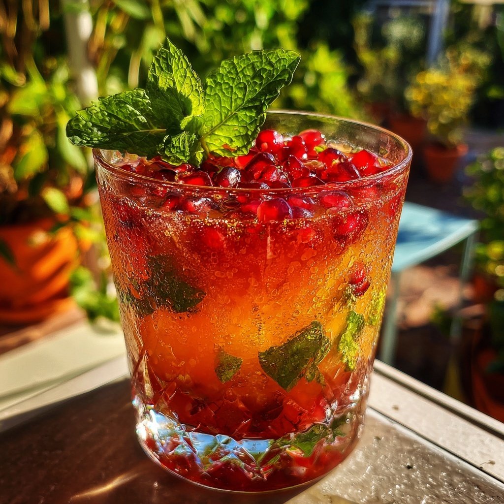 Cocktail vitaminé à la grenade fraîche