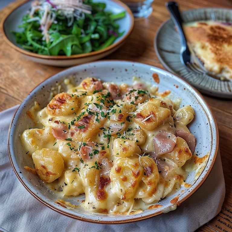 Poêlée de gnocchi façon tartiflette