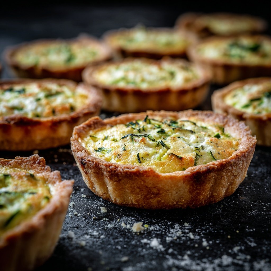 Mini quiches de courgettes au cottage cheese